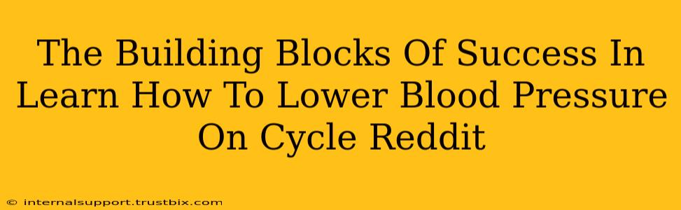 The Building Blocks Of Success In Learn How To Lower Blood Pressure On Cycle Reddit