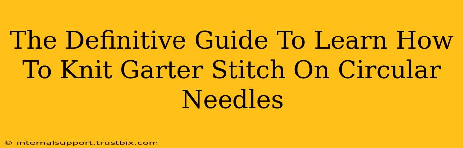 The Definitive Guide To Learn How To Knit Garter Stitch On Circular Needles