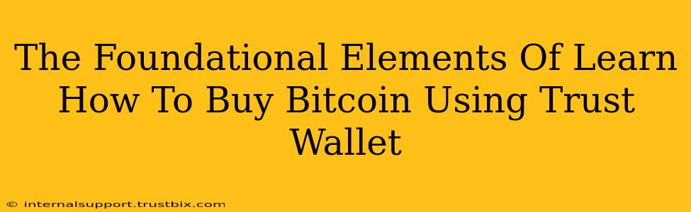 The Foundational Elements Of Learn How To Buy Bitcoin Using Trust Wallet