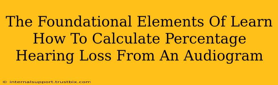 The Foundational Elements Of Learn How To Calculate Percentage Hearing Loss From An Audiogram