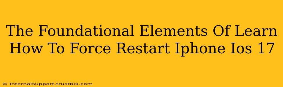 The Foundational Elements Of Learn How To Force Restart Iphone Ios 17