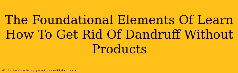 The Foundational Elements Of Learn How To Get Rid Of Dandruff Without Products