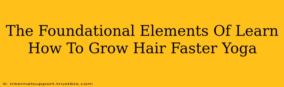 The Foundational Elements Of Learn How To Grow Hair Faster Yoga