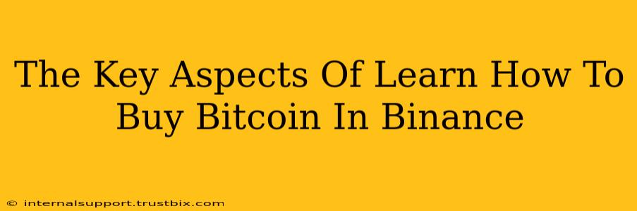 The Key Aspects Of Learn How To Buy Bitcoin In Binance