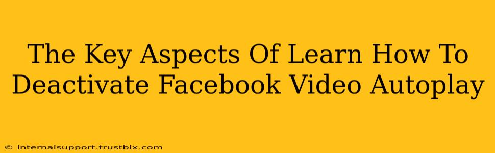 The Key Aspects Of Learn How To Deactivate Facebook Video Autoplay