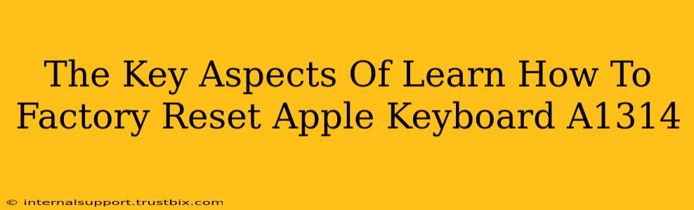 The Key Aspects Of Learn How To Factory Reset Apple Keyboard A1314