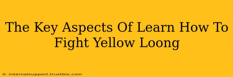 The Key Aspects Of Learn How To Fight Yellow Loong