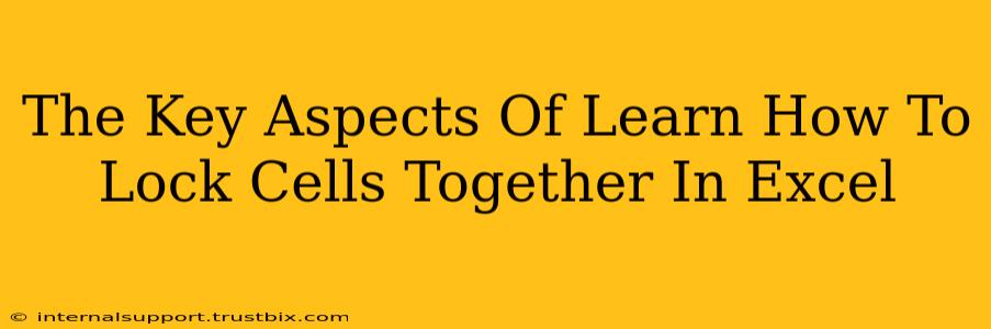 The Key Aspects Of Learn How To Lock Cells Together In Excel