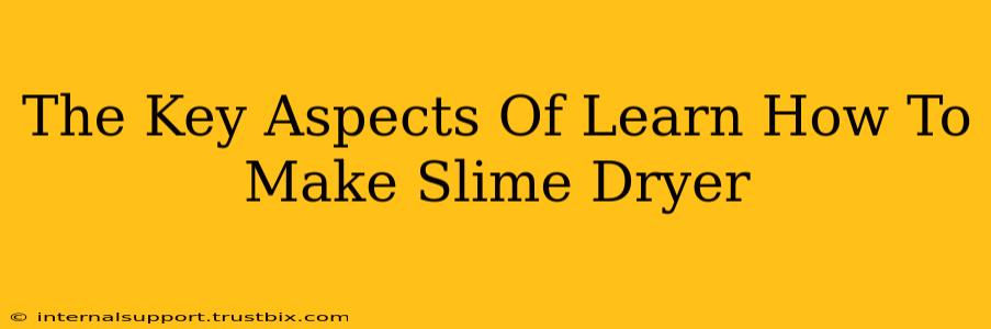 The Key Aspects Of Learn How To Make Slime Dryer