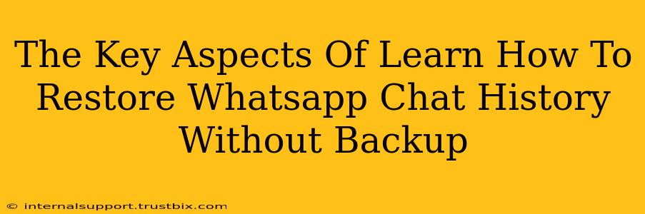 The Key Aspects Of Learn How To Restore Whatsapp Chat History Without Backup