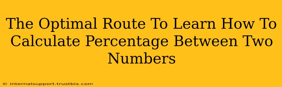 The Optimal Route To Learn How To Calculate Percentage Between Two Numbers