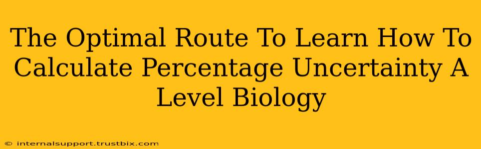 The Optimal Route To Learn How To Calculate Percentage Uncertainty A Level Biology