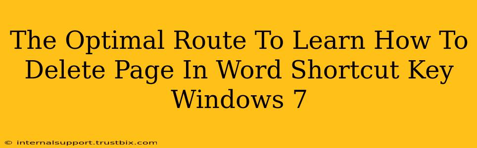 The Optimal Route To Learn How To Delete Page In Word Shortcut Key Windows 7