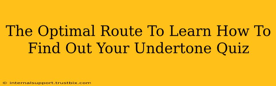 The Optimal Route To Learn How To Find Out Your Undertone Quiz