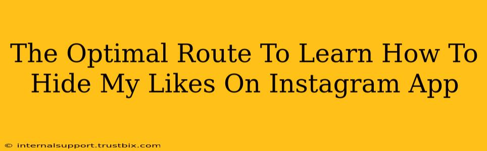 The Optimal Route To Learn How To Hide My Likes On Instagram App