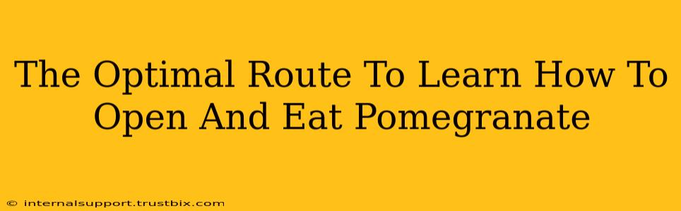 The Optimal Route To Learn How To Open And Eat Pomegranate