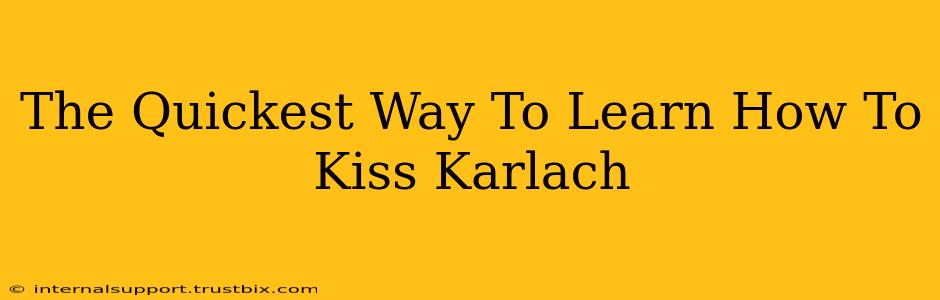 The Quickest Way To Learn How To Kiss Karlach