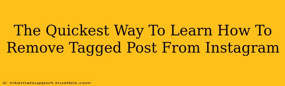 The Quickest Way To Learn How To Remove Tagged Post From Instagram