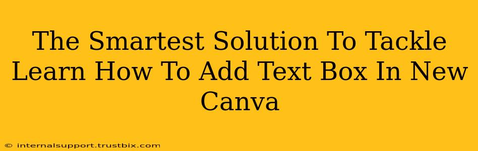 The Smartest Solution To Tackle Learn How To Add Text Box In New Canva