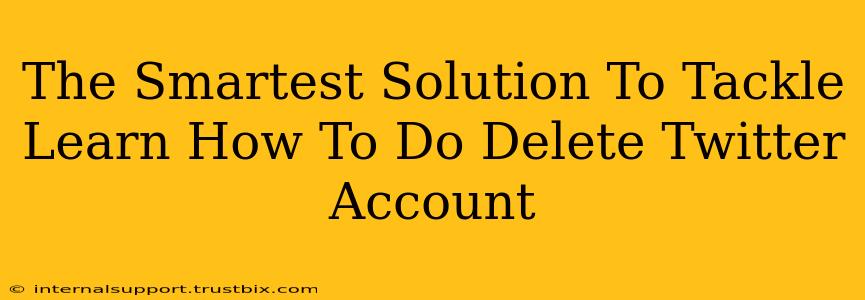 The Smartest Solution To Tackle Learn How To Do Delete Twitter Account