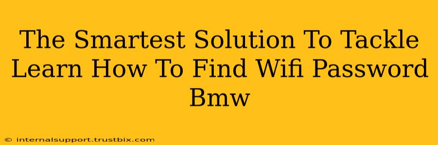 The Smartest Solution To Tackle Learn How To Find Wifi Password Bmw