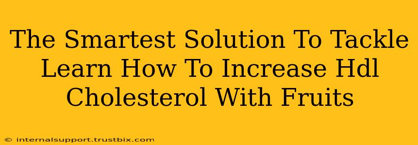 The Smartest Solution To Tackle Learn How To Increase Hdl Cholesterol With Fruits