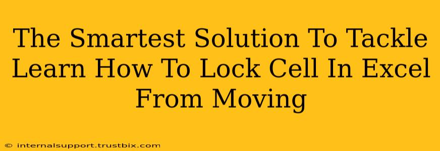 The Smartest Solution To Tackle Learn How To Lock Cell In Excel From Moving