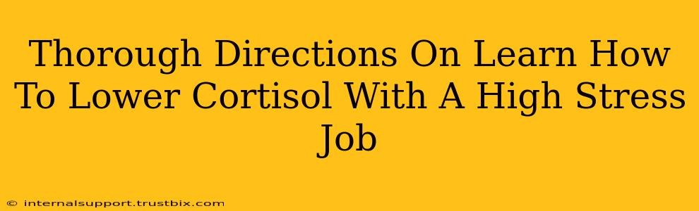 Thorough Directions On Learn How To Lower Cortisol With A High Stress Job