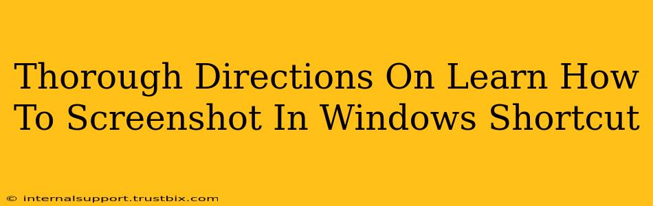 Thorough Directions On Learn How To Screenshot In Windows Shortcut