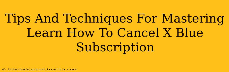 Tips And Techniques For Mastering Learn How To Cancel X Blue Subscription