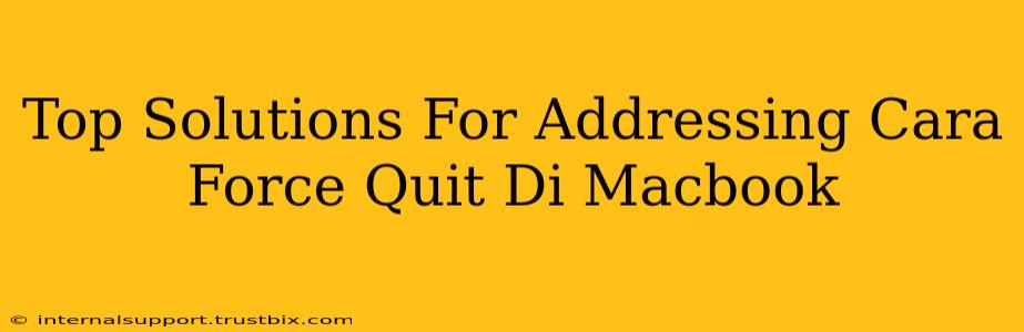 Top Solutions For Addressing Cara Force Quit Di Macbook