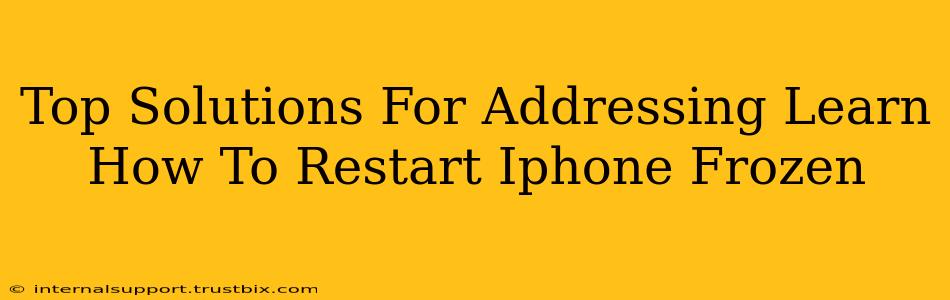 Top Solutions For Addressing Learn How To Restart Iphone Frozen