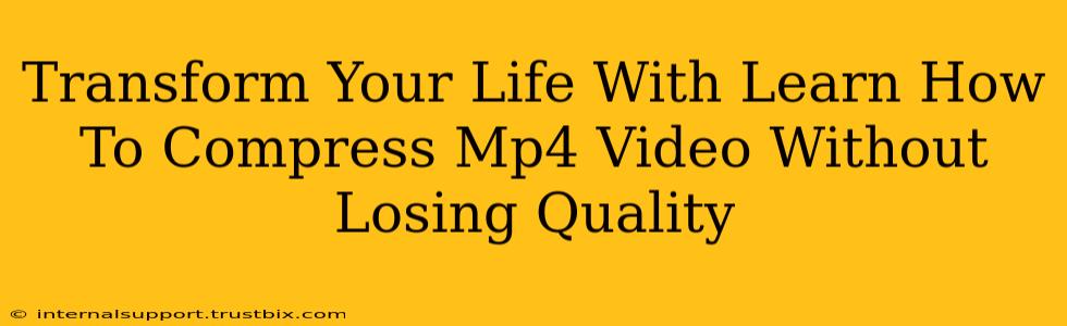 Transform Your Life With Learn How To Compress Mp4 Video Without Losing Quality