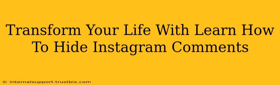 Transform Your Life With Learn How To Hide Instagram Comments