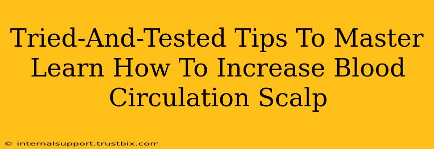 Tried-And-Tested Tips To Master Learn How To Increase Blood Circulation Scalp