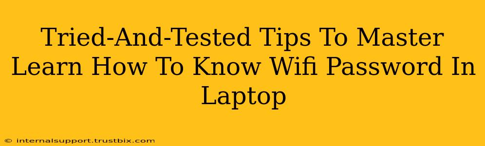 Tried-And-Tested Tips To Master Learn How To Know Wifi Password In Laptop