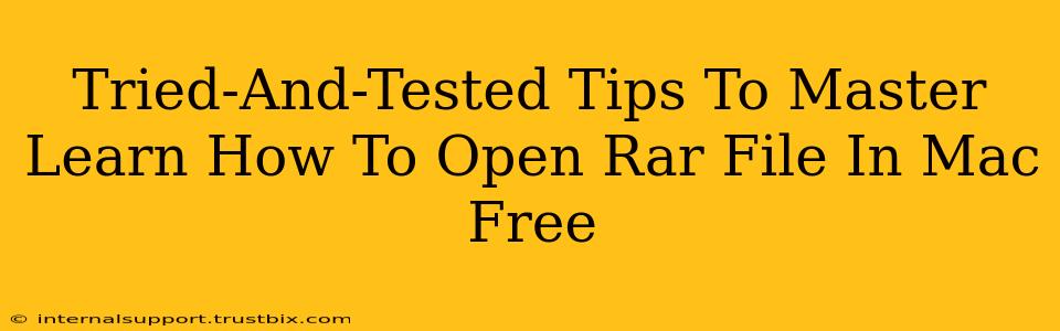 Tried-And-Tested Tips To Master Learn How To Open Rar File In Mac Free