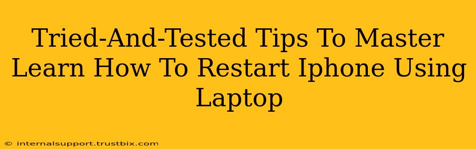 Tried-And-Tested Tips To Master Learn How To Restart Iphone Using Laptop