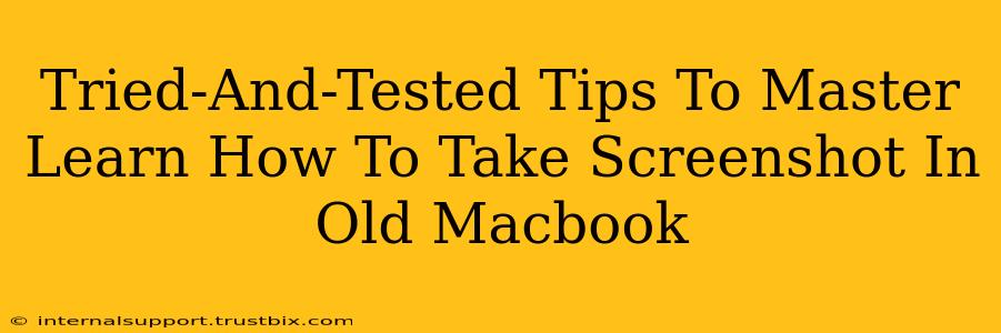 Tried-And-Tested Tips To Master Learn How To Take Screenshot In Old Macbook