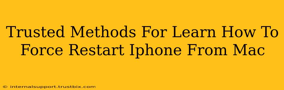 Trusted Methods For Learn How To Force Restart Iphone From Mac