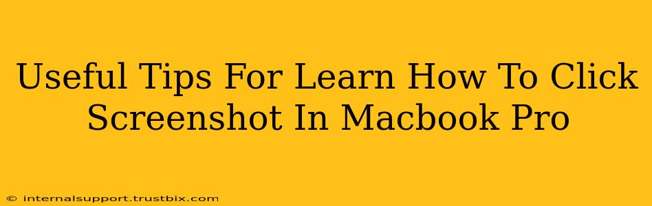 Useful Tips For Learn How To Click Screenshot In Macbook Pro