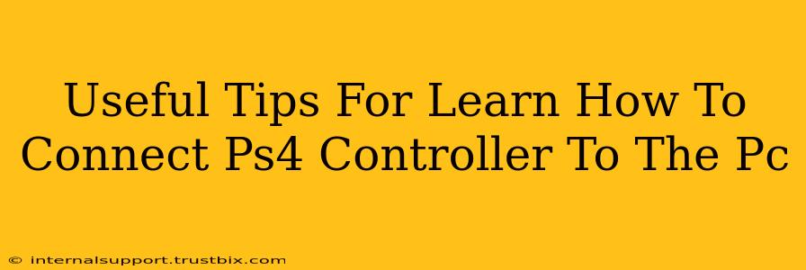 Useful Tips For Learn How To Connect Ps4 Controller To The Pc