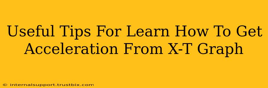 Useful Tips For Learn How To Get Acceleration From X-T Graph