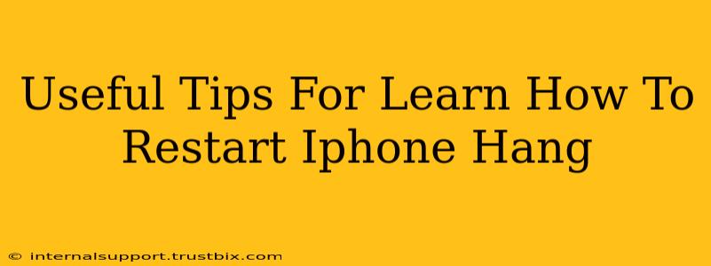 Useful Tips For Learn How To Restart Iphone Hang