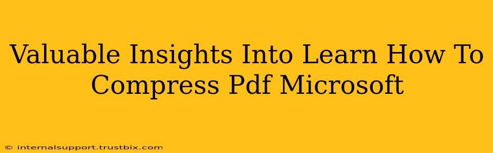 Valuable Insights Into Learn How To Compress Pdf Microsoft