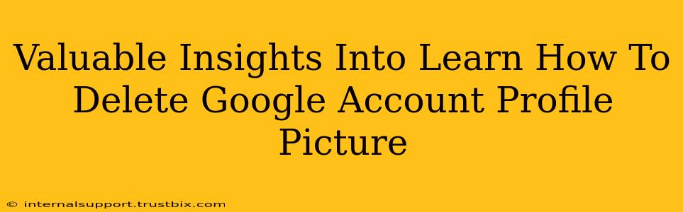 Valuable Insights Into Learn How To Delete Google Account Profile Picture