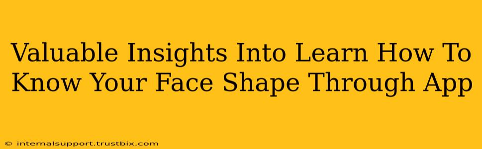 Valuable Insights Into Learn How To Know Your Face Shape Through App